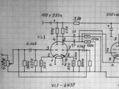 UHF sobre válvulas en conexión en paralelo Amplificador de válvulas para 6p14p en paralelo